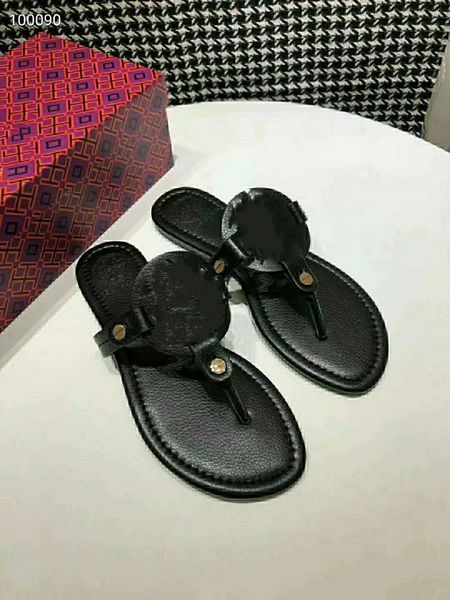 

miller designer slippers new rubber slides sandals floral brocade women men slipper flat bottoms flip flops womens fashion striped beach sli, Black