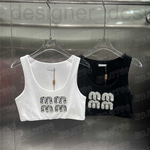 

women's tanks & camis designer rhinestone letter for women cropped t shirts fashion vest summer party nightclub tank pz69, White