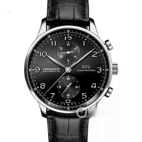 

iwc watch pilot designer luxury waterproof on timing function portuguese leisure business fashion watch time 2squ men's n9gy, Slivery;golden