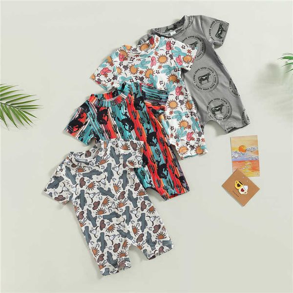 

jumpsuits casual short sleeve boys and girls jumpsuit g220606, Blue