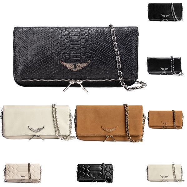 

pochette rock swing your wings zadig voltaire bag womens wallet handbags shoulder travel designer tote bag mens leather wing chain luxury cr