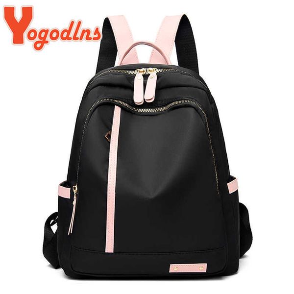 

backpack yogodlns fashion oxford backpack women large capacity school bags for teenager waterproof travel rucksack casual girls knapsack j23