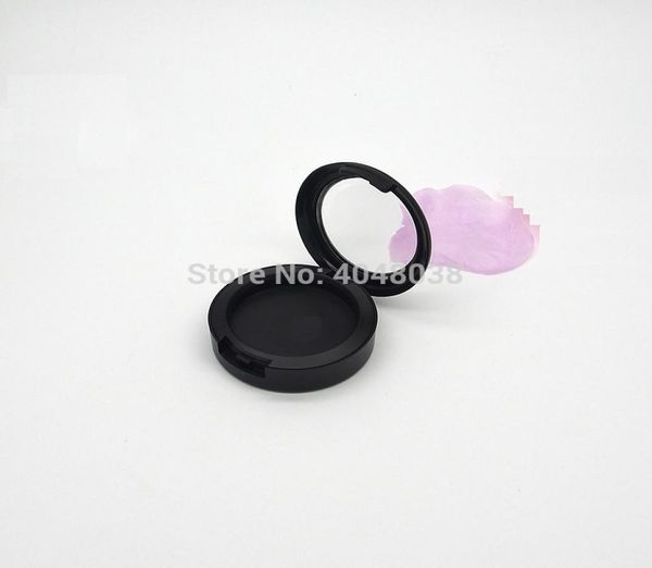 

36mm black blusher compact empty blush box plastic eyeshadow case transparent lid cosmetic powder container6268681