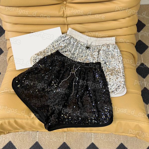 

sequin women pants casual summer mini short street style girl lady shorts, Black