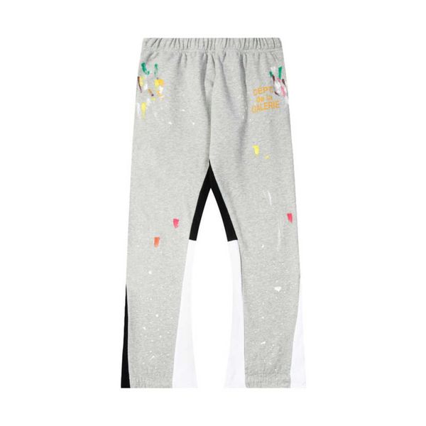 

mens jeans pants sweatpants dept speckled letter print men's women's couple loose versatile casual pants, Blue