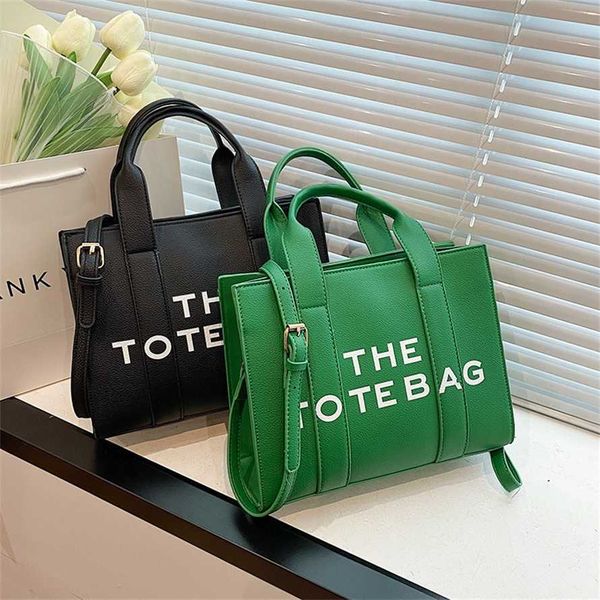 

popular bag for women 2023 new letter handheld large capacity commuter tote bag fashion underarm bag 85% outlet wholesale