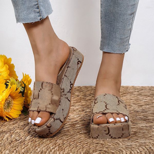 

sandals fashion macaron slippers ladies summer beach stripes casual flip flops heightening slippers designer slippers sandals cotton fluffy, Black