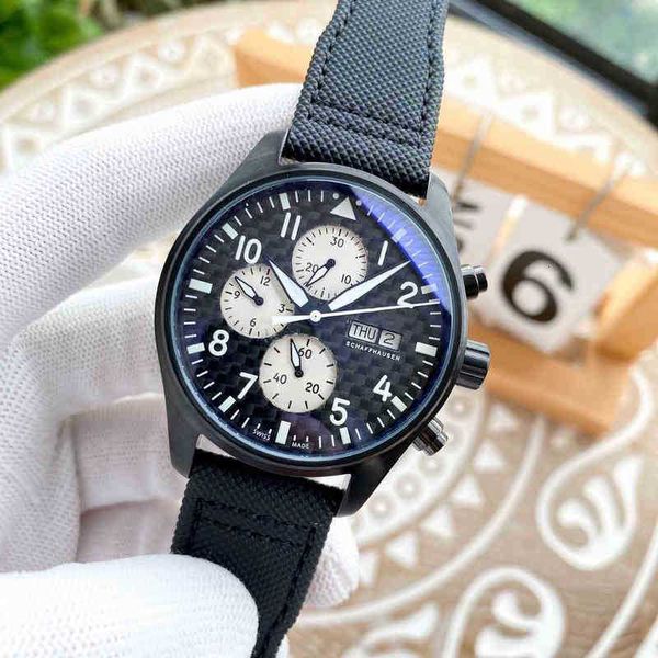 

designer luxury dial 6-pin pilot complex function timing watch men's automatic mechanical leisure business 7aza, Slivery;golden