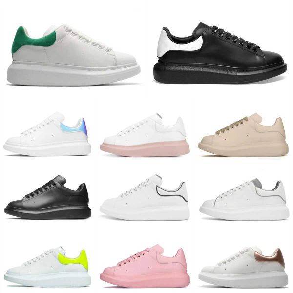 

designer woman shoe leather lace up men fashion platform oversized sneakers white black mens womens luxury velvet suede luxury brand train i