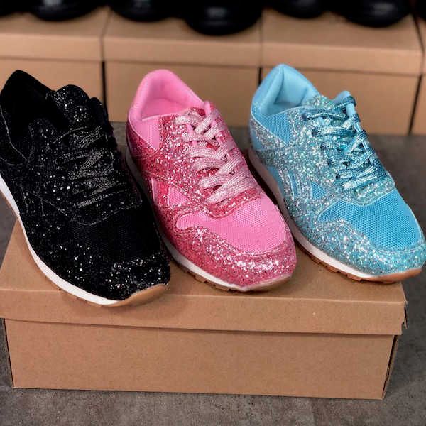 

women designer sneaker 2020 tennis shoes new fashion blue sequins low-trainers breathable running shoes chic girl casual shoes, Black