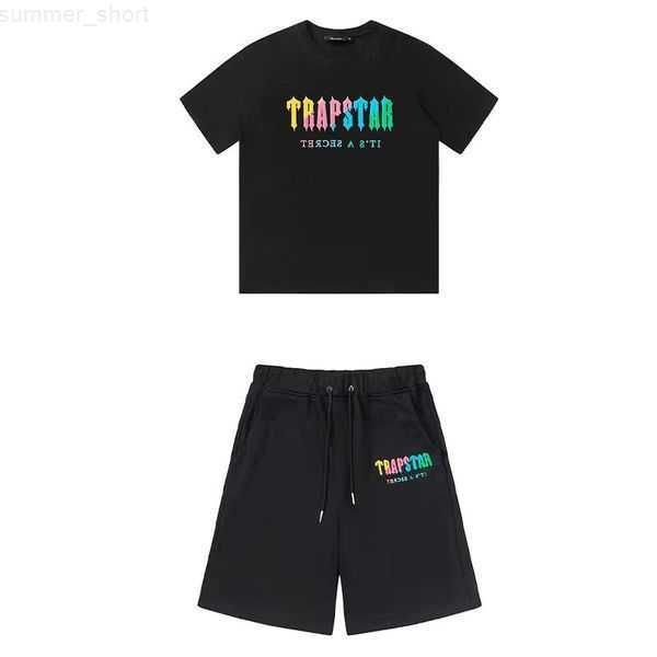

mens designer t shirts trapstar new men's t shirt short sleeve outfit chenille tracksuit black 100% cotton london streetwear trapstar s, White;black