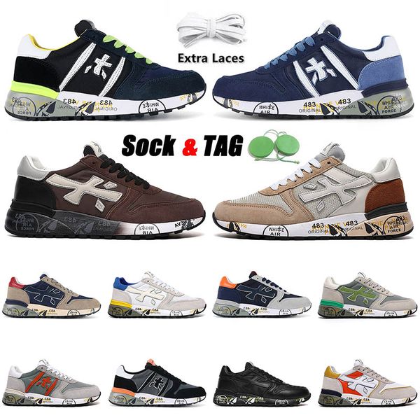 

news premiata men running shoes cedar mick sneaker steven genuine leather cowskin mick lander black grey blue brown men women trainers walki
