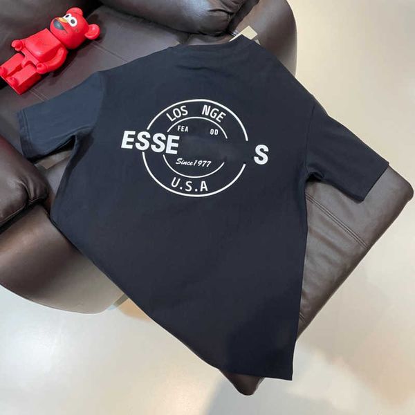 

designer ess t shirt luxury brand round neck men women pure cotton sweatshirt man shortsleeved tshirt letter print pullover shirt mens casua, White;black