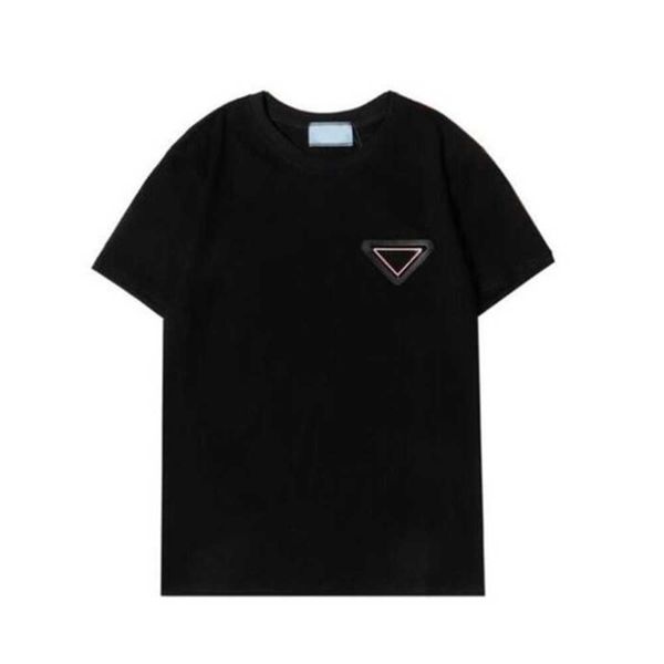 

fashion brand men's polos shirt original style casual man black white lapel t-shirt triangle tees summer new luxury designer short sle, White;black