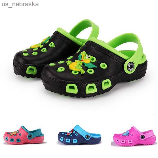 

slipper fashion kids slippers boys girl garden shoes beach slippets children cartoon sandal baby spring summer sandals toddler slippers 2305, Black;grey