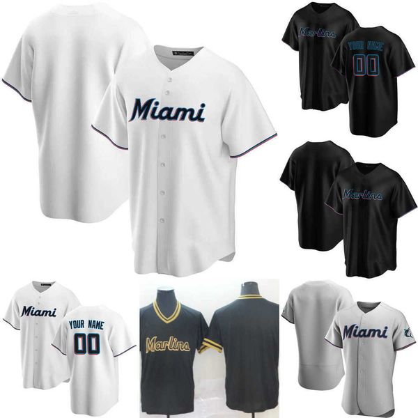 

2023 baseball jerseys 2022 custom jersey mens women youth miami''marlins''29 nick neidert 19 miguel rojas 34 magneuris s, Blue;black