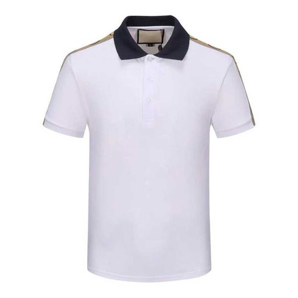 

mens designer polo shirts casual stylist clothes short sleeve designers polos fashion men summer t shirt asian size m-xxxl 0ptw, White;black
