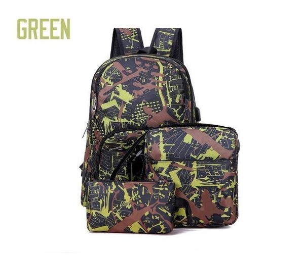 

202223 outdoor bags camouflage travel backpack computer bag oxford brake chain middle school student bag many mix2328144