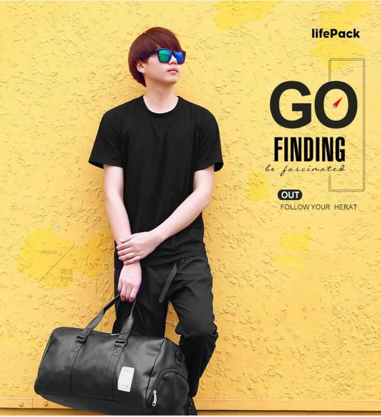 

men039s and women039s shoes sports and fitness bag oneshoulder short distance travel bag pu imitation leather hand luggage 5972173