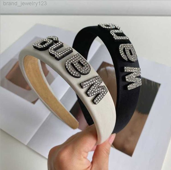 

women hairbands letter sponge headbands wide brim hair accessories women, Silver