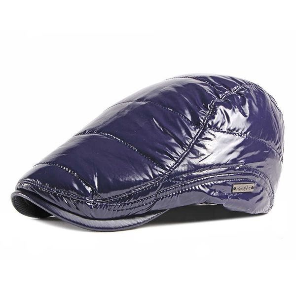 

berets fall winter polyester solid news boys' flat hat male and female painter beret g220612, Blue;gray