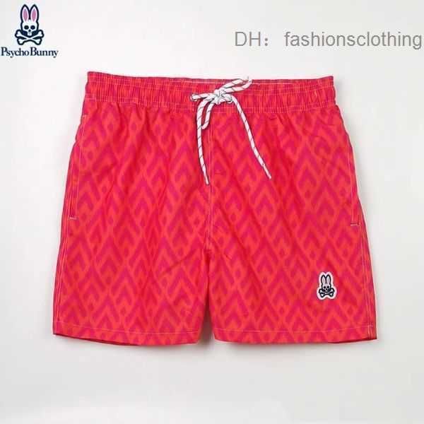 

2023 new psycho bunny designer shorts mens fashion beach pants skull rabbit luxury brand surfing sports quick dried european 2 nbla nbla, White;black
