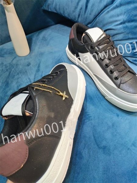 

new luxury designer casual shoes men women sneakers platform loafers classic trainers leather shoes fashionable comfortable, Black