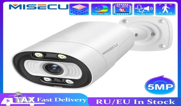 

misecu ai smart camera poe 5mp with microphone speaker audio security camera outdoor waterpfoof night vision video surveillance5701340