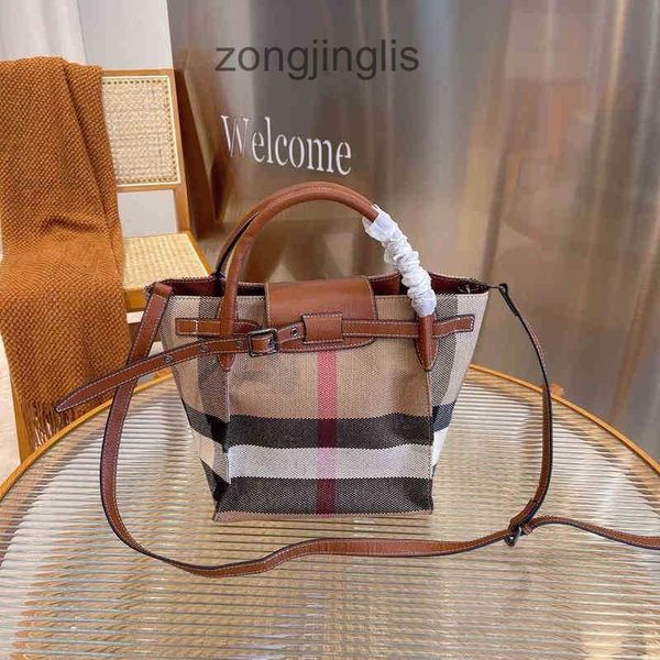 

burbreryes leisure bag with leather women's online red with leather handbag high-end lattice women's shoulder nh5q