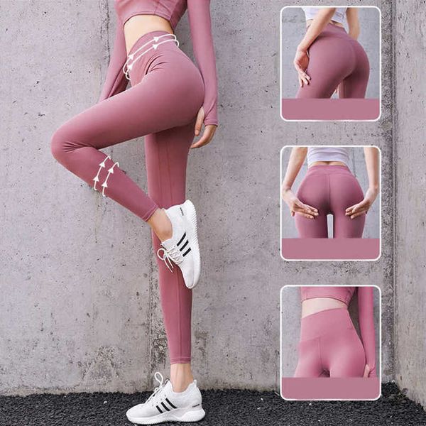 

2023 new lulus yoga pants no trace of nudity women peach buttocks high leggings shorts waist and hips gym keep your stomach in tight legging, White;black