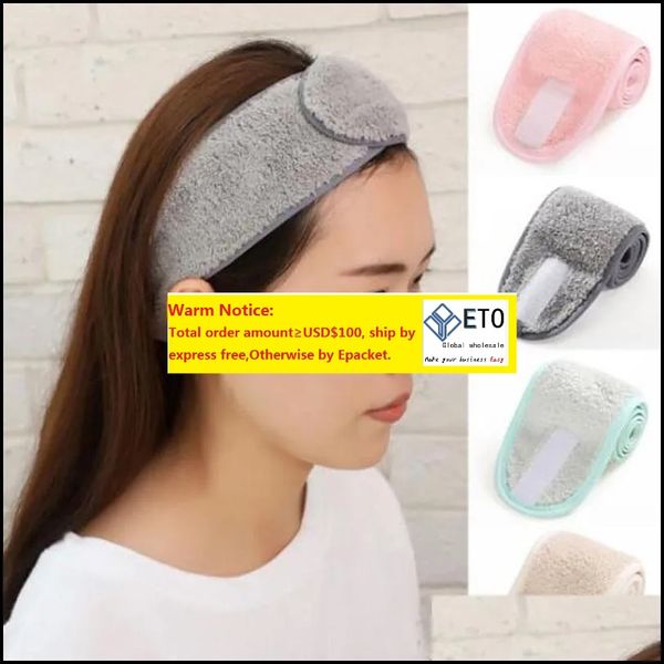 

accessories cosmetic wrap tiara turban face wash adjustable yoga women facial toweling bath hairband makeup headbands spa otrmf