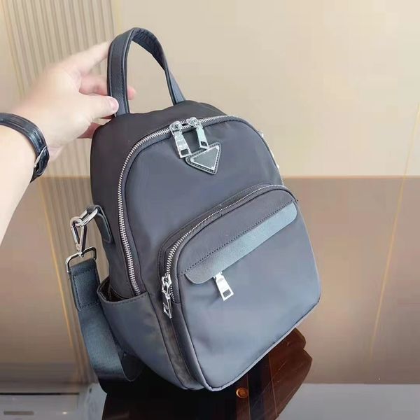 

new women waterproof nylon cloth travel backpack men student schoolbag