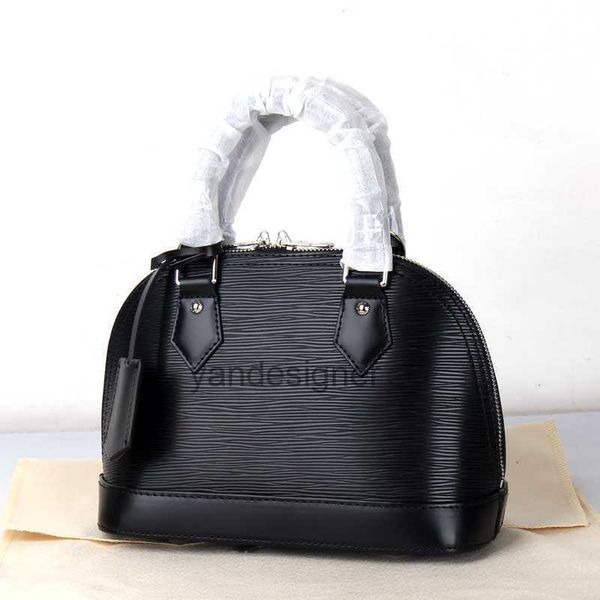 

alma pm designer bags classic women handbags pu leather bags 5 color water ripple shoulder bag small patent hand shell totes ssbody purse