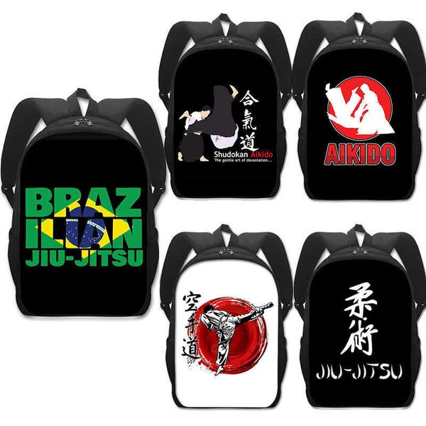 

backpack jiujitsu brazilian martial artser backpack women men schoolbags aikido taekwondo rucksack student daypack lapbackpacks gift j230517
