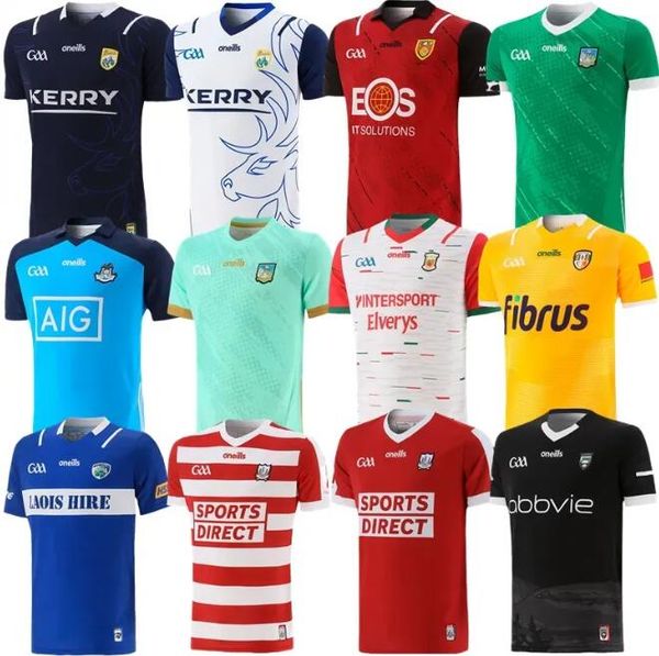 

22 23 limerick cork dublin gaa jerseys 22 23 down louth antrim wexford wicklow laois derry westmeath home away gaa shirt, Black;gray