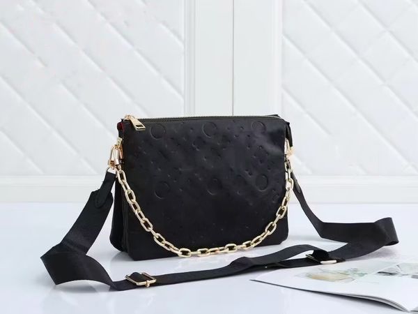 

luxury designer m57790 coussin women's mens leather crossbody bags purses tote messenger wallets square handbags embossed two shoulder