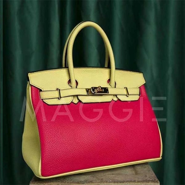 

h birkins family brand bags designer handmade women's litchi capacity handbagqq