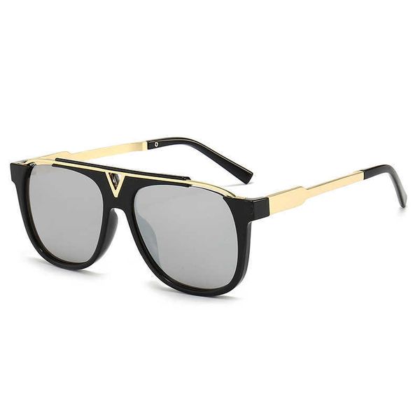 

new fashion v-shaped decorative sunglasses, eyewear style, personalized street p, sunglasses trend 2023{category}, White;black