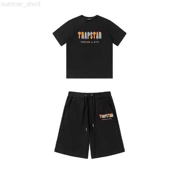 

mens designer t shirts trapstar new men's t shirt short sleeve outfit chenille tracksuit black 100% cotton london streetwear trapstar s, White;black
