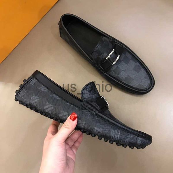 

dress shoes 23ss mens genuine leather designer dress shoes gentle men brand official flats casual comfort breath loafers big size 6512 j2306, Black