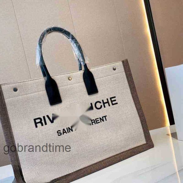 

bag hands outlet yslssbag shopping bags rive capacity designer cowhide gauche canvas large travel for men and women 3nsg