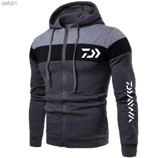 

2023 new spring autumn print hoodie men's casual hip hop harajuku long sleeved hoodie zipper blazer men's hoodie l230520, Black