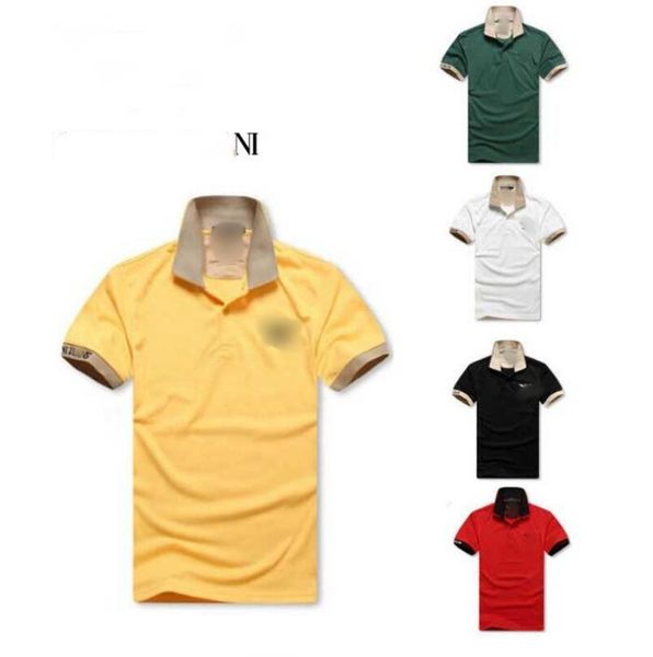 

luxury designer men's t-shirts clothes polos shirts men short sleeve t-shirt london new york chicago polop shirt dropshiping hwholesale, White;black