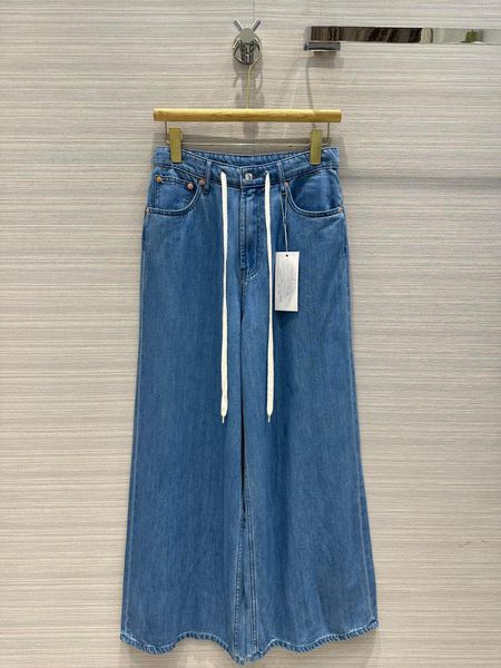 

womens casual jeans slim pants with logo zipper button decoration comfortable breathable pants outdoor wear women's jeans k4, Blue