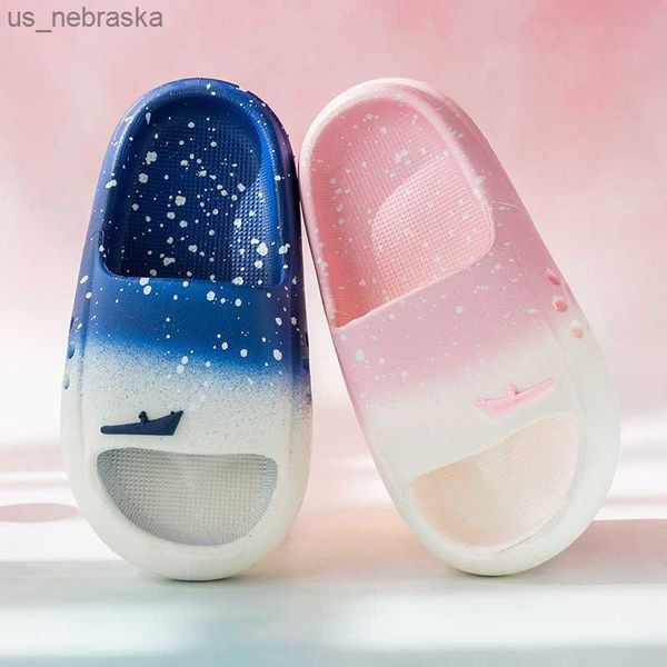 

slipper summer infant slippers for boy girl kid beach shoes baby home bathroom soft indoor flip flops children sandals pvc antislip t230302, Black;grey