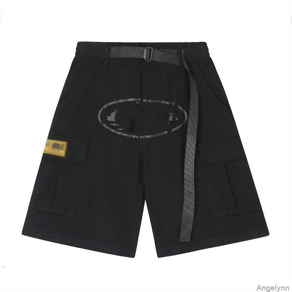 

corteizs shorts men's boat print multi pocket croteiz cargo ins fashion hip hop skateboarding casual street crtzs loose 2 741m, White;black