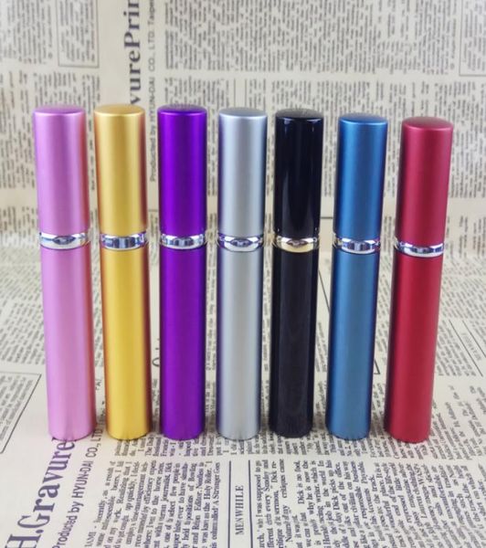 

5ml mini spray portable perfume bottle 5ml aluminium perfume atomiser atomizer glass travel refillable empty cosmetic container4440432