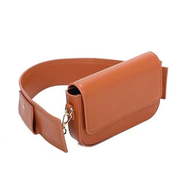 

womens bag summer fashionable solid color broadband small square bag wide strap one shoulder versatile messenger bags purses designer