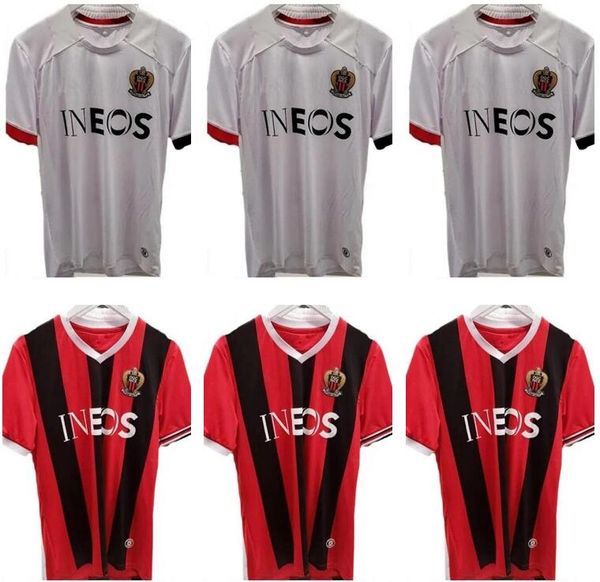 

2023 2024 ogc nice fc soccer jerseys delort melou gouiri 23 24 ogcnice football shirts dolberg dante kamara atal maillot de foot home away t, Black;yellow