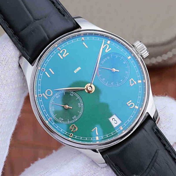

designer watches for men i-wc mechanical wristwatch 45q6 42.3mm rose strap replica cowhide 18k gold oemg iw500701 x2r4, Slivery;golden